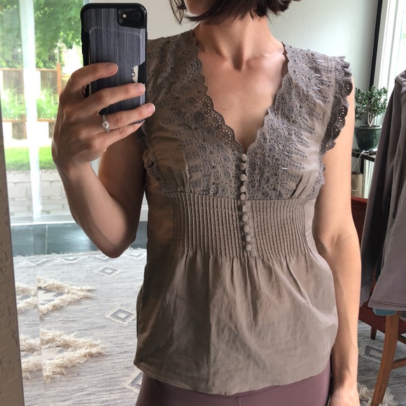 Ted Baker London Ruffled Beaded Blouse